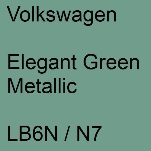 Volkswagen, Elegant Green Metallic, LB6N / N7.